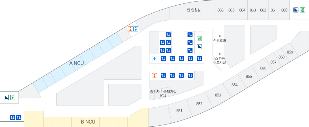 8층 원내 위치도